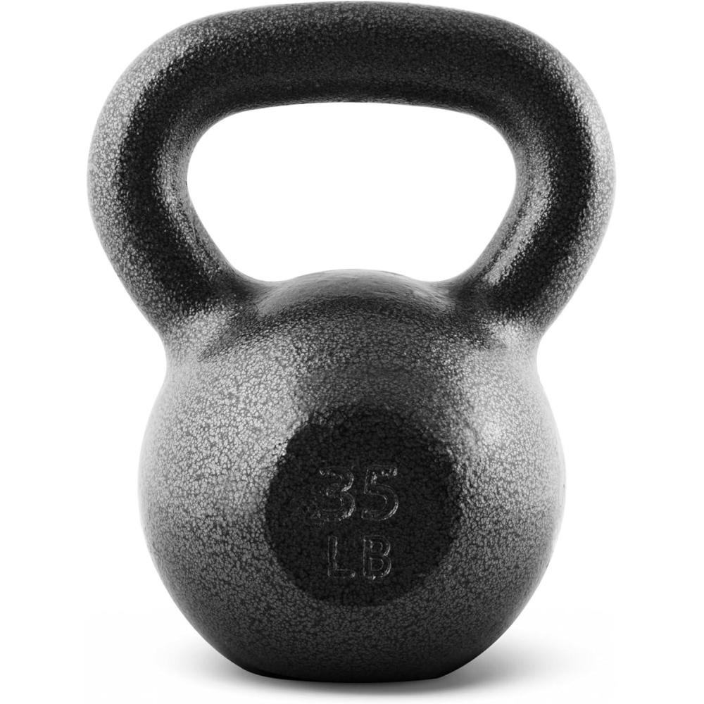 imageCAP Barbell Cast Iron Kettlebell  Coated Options Singles and Sets Multiple Weight Choices35 pounds