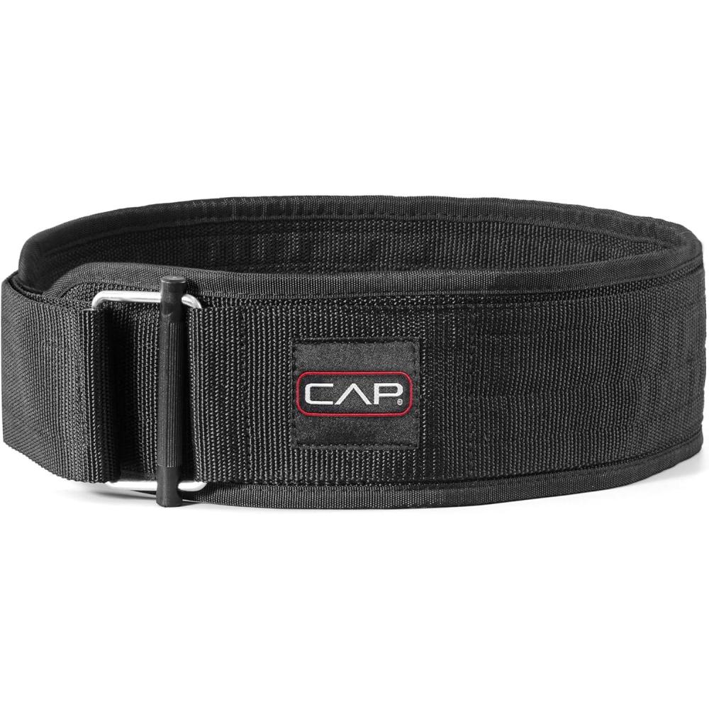 imageCAP Barbell Premium Nylon Weightlifting Belt  Multiple OptionsBlack