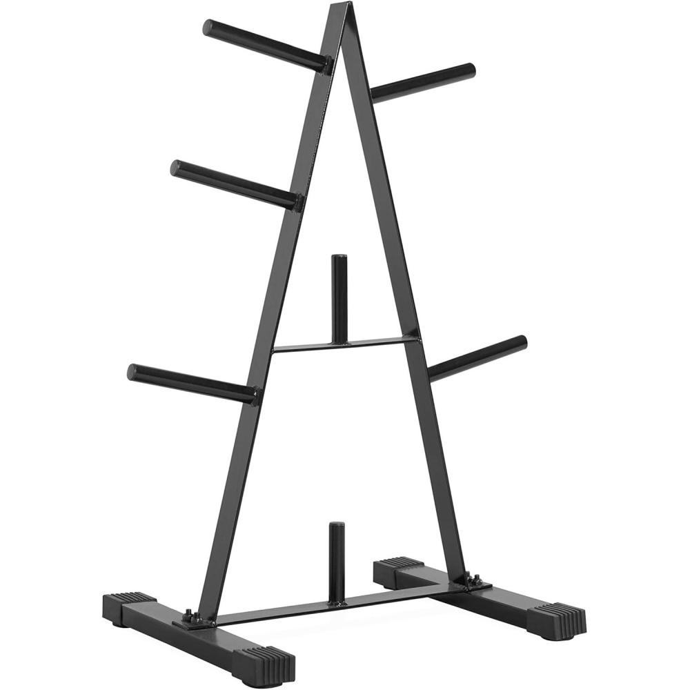 imageCAP Barbell Weight Plate Rack for 1Inch Weight PlatesBlack  Standard Astyle 1 Plate Tree
