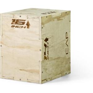 CAP Barbell 3-in-1 Plyometric Box | Multiple Styles and Sizes(WOOD)