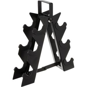 CAP Barbell A-Frame Dumbbell Rack, Multiple Color Options(Black – Holds 3 pairs)
