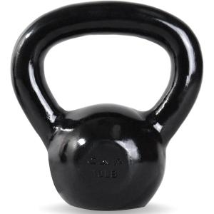 CAP Barbell Cast Iron Kettlebell – Coated Options, Singles and Sets, Multiple Weight Choices(10 pounds)