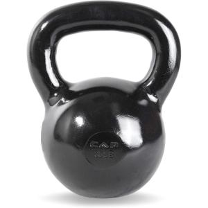 CAP Barbell Cast Iron Kettlebell – Coated Options, Singles and Sets, Multiple Weight Choices(35.0 Pounds)