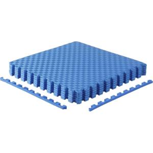 CAP Barbell Interlocking EVA Foam Exercise Puzzle Mat Home Gym Flooring | Multiple Options(Tatami – Blue)