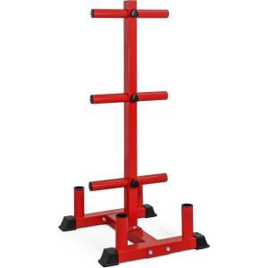 CAP Barbell Olympic Bumper Plate Tree Rack(Red)