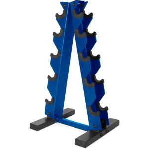 Cap Barbell A-Frame Dumbbell Weight Rack | Color Series(Blue)