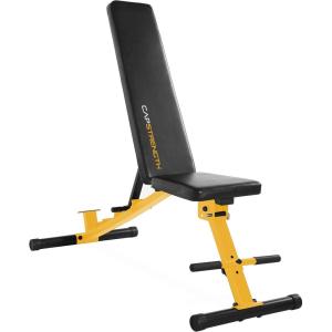 Cap Barbell Multi Purpose Adjustable Utility Bench Color Series(Yellow)