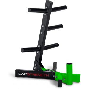 Cap Barbell Olympic Plate Tree Storage Rack, Multiple Colors(Green)