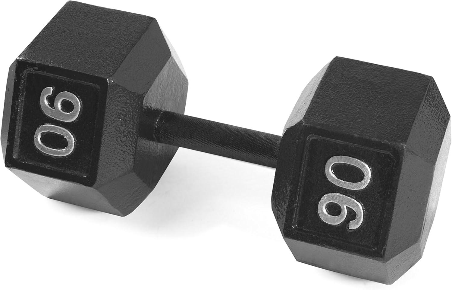 imageCAP Barbell Cast Iron Hex Dumbbell Multiple OptionsBlack Single