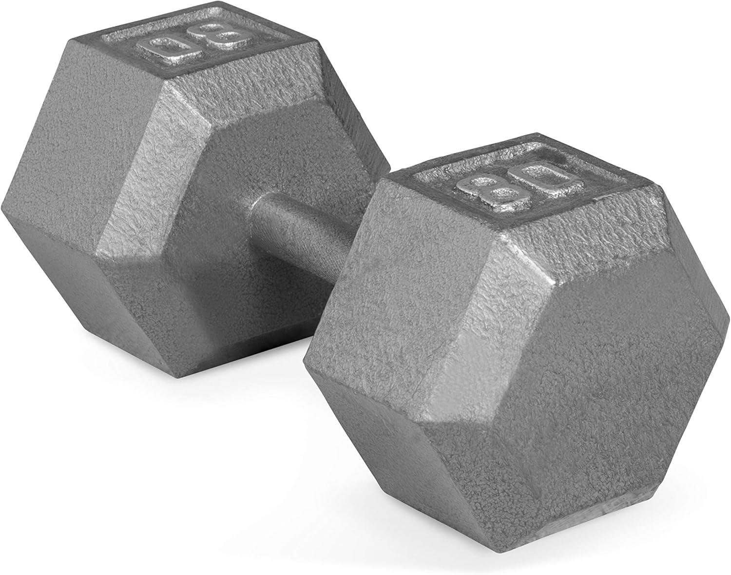 imageCAP Barbell Cast Iron Hex Dumbbell Multiple OptionsGray Single