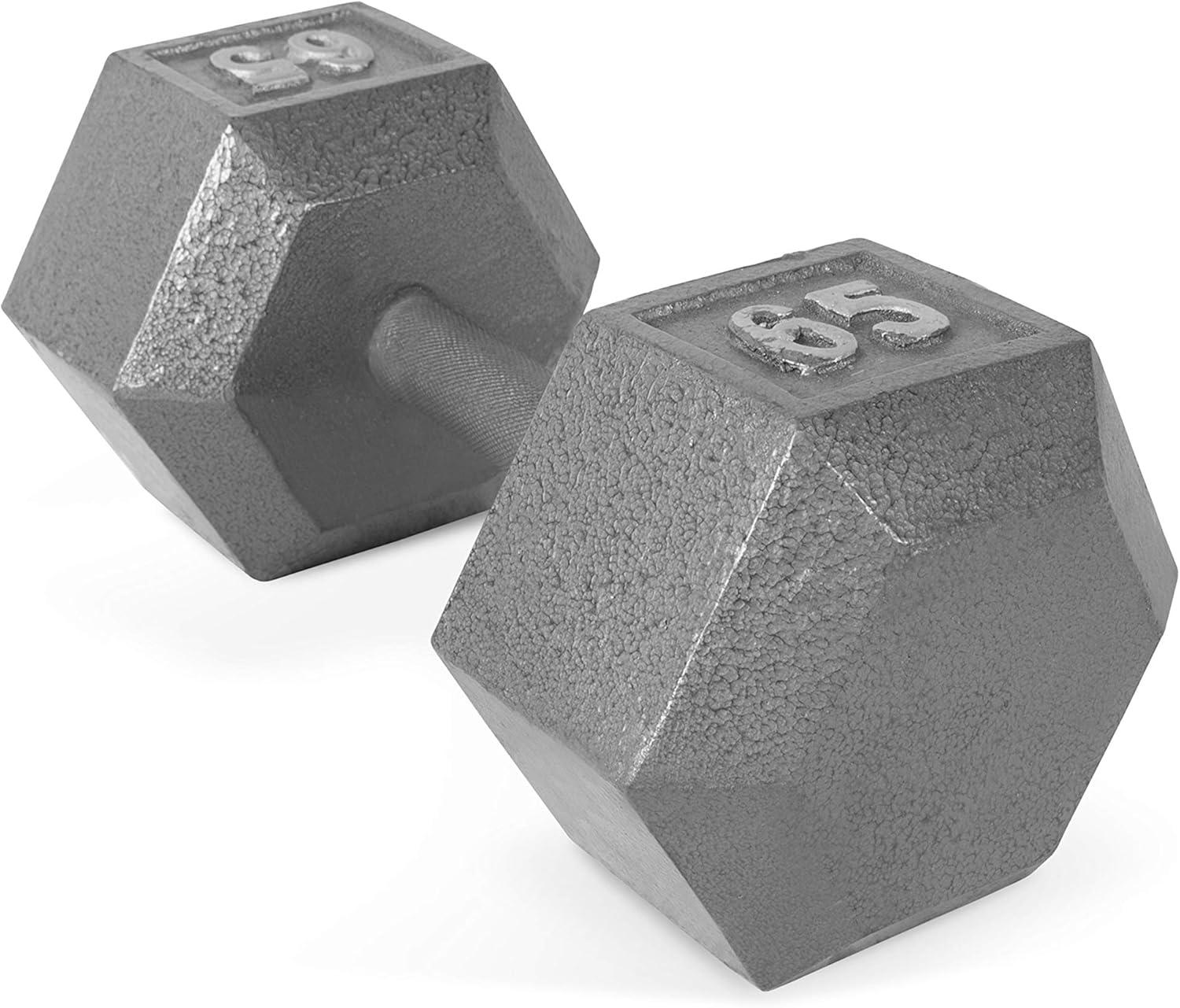 imageCAP Barbell Cast Iron Hex Dumbbell Multiple OptionsGray Single