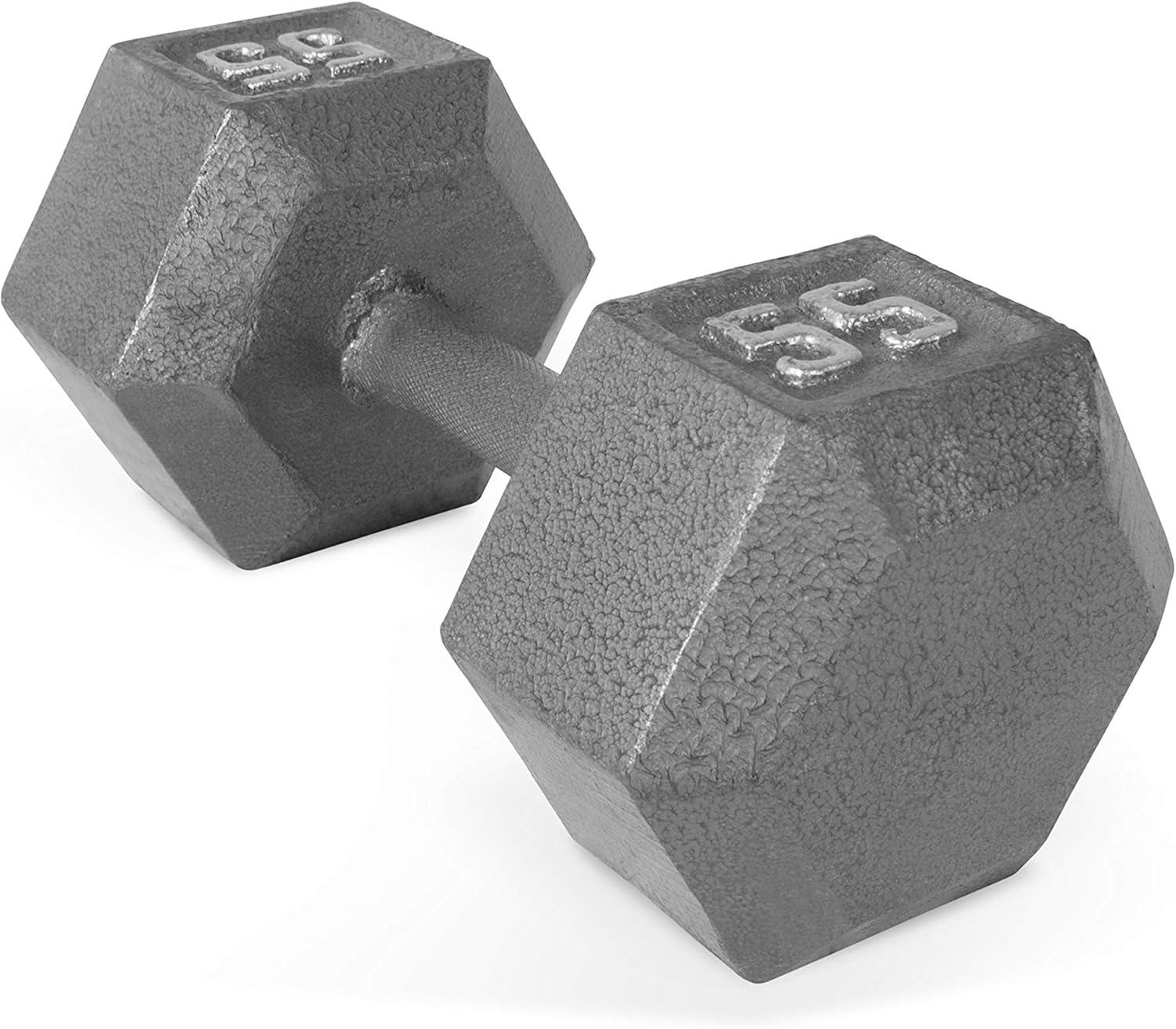 imageCAP Barbell Cast Iron Hex Dumbbell Multiple OptionsGray Single