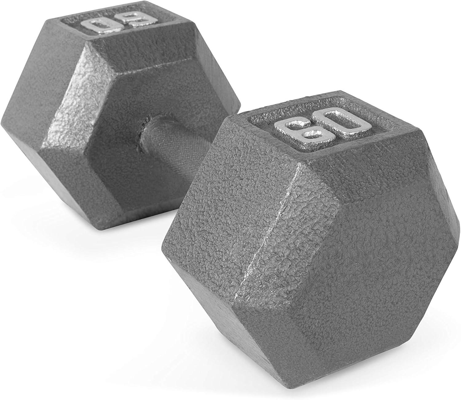imageCAP Barbell Cast Iron Hex Dumbbell Multiple OptionsGray Single