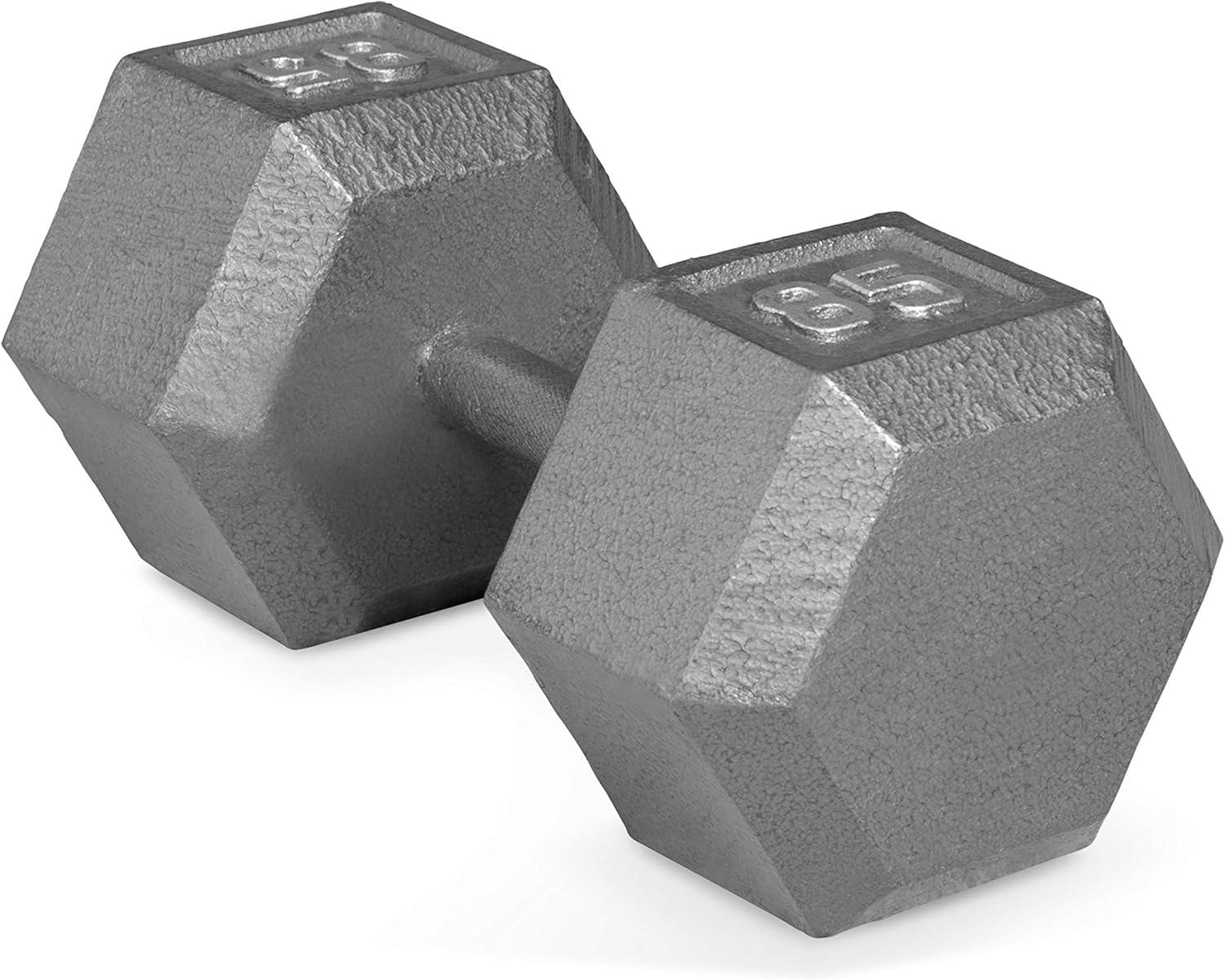 imageCAP Barbell Cast Iron Hex Dumbbell Multiple OptionsGray Single