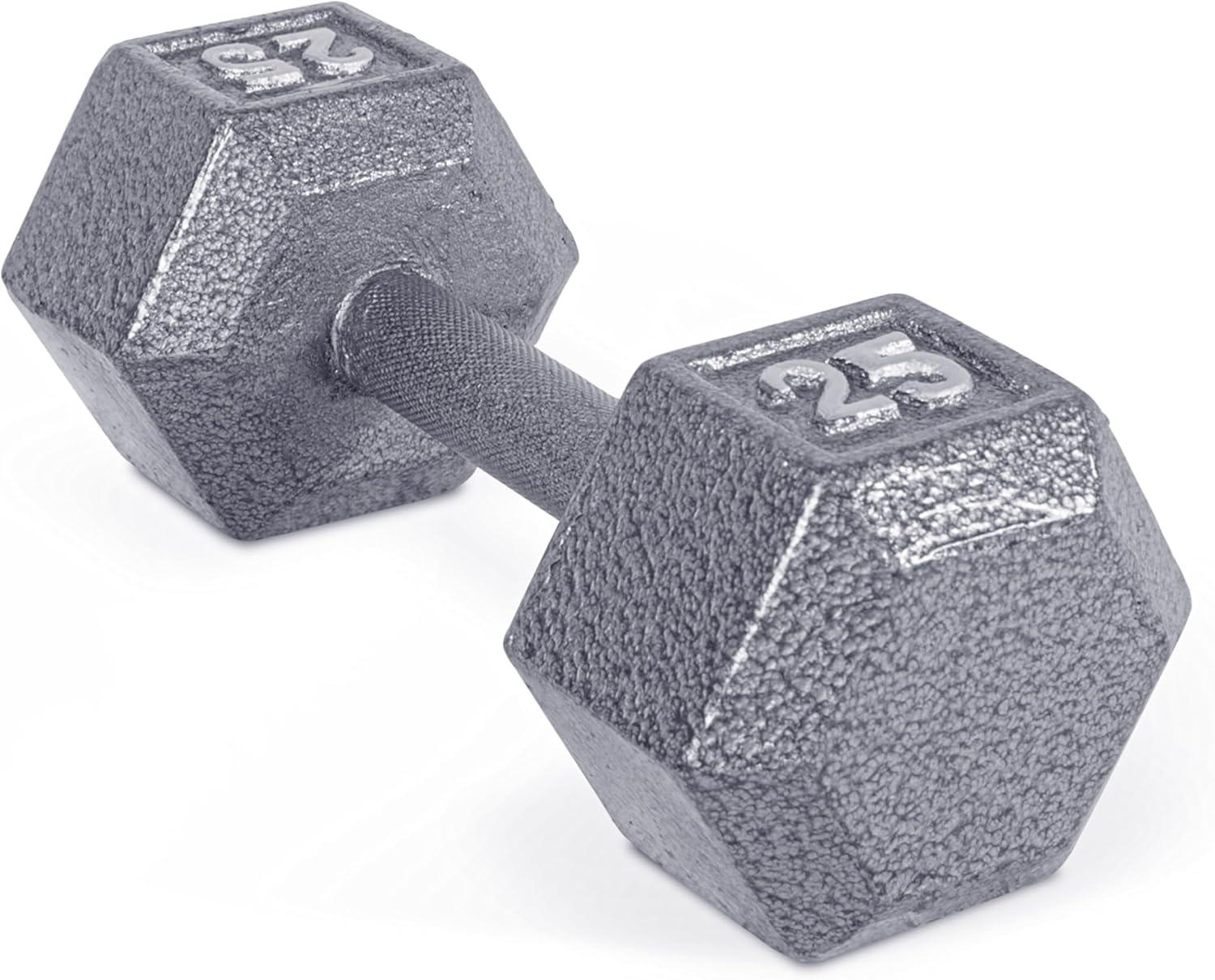 imageCAP Barbell Cast Iron Hex Dumbbell Multiple OptionsGray Single