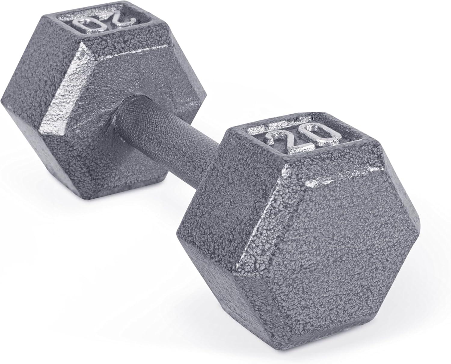 imageCAP Barbell Cast Iron Hex Dumbbell Multiple OptionsGray Single
