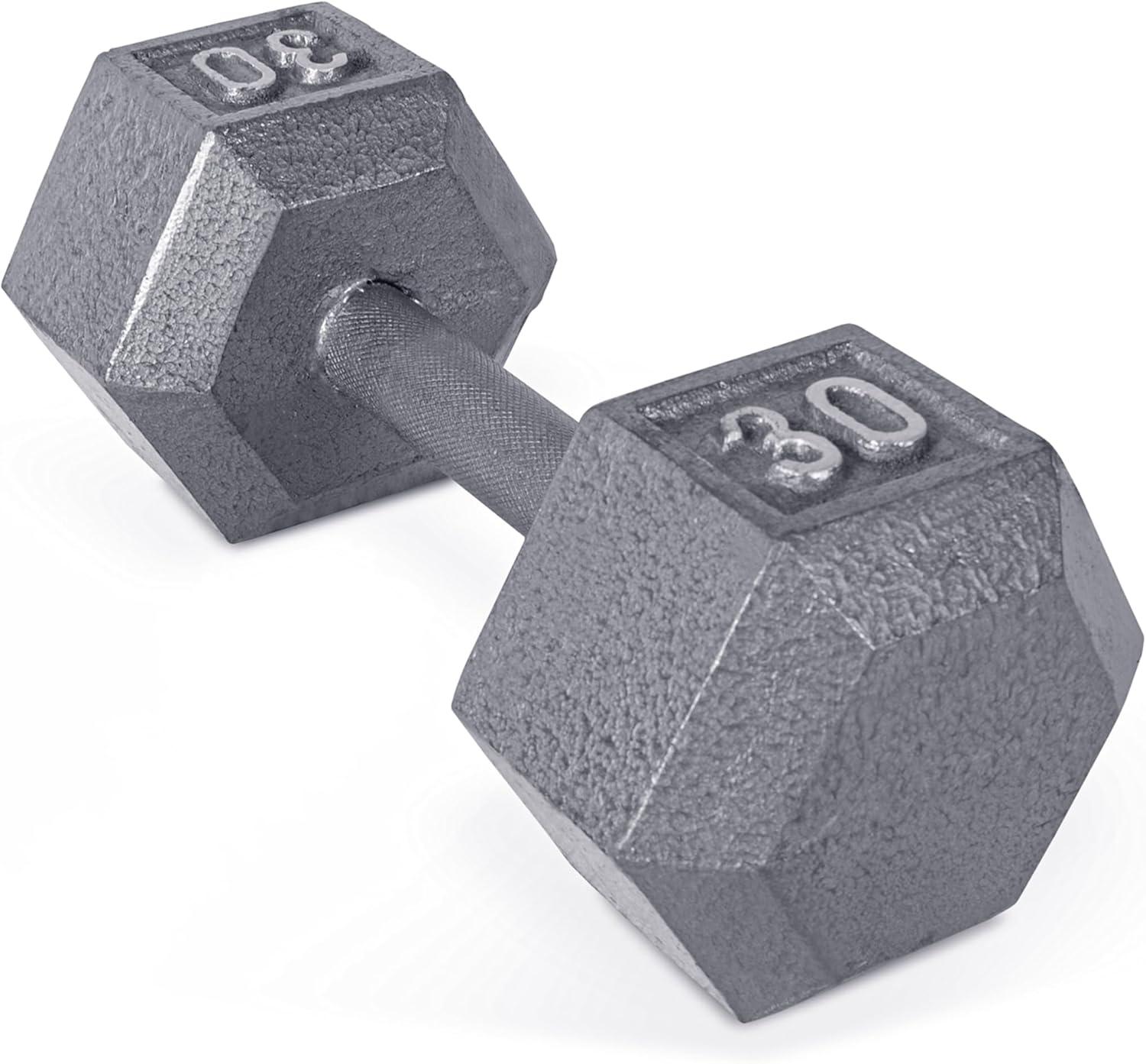 imageCAP Barbell Cast Iron Hex Dumbbell Multiple OptionsGray Single