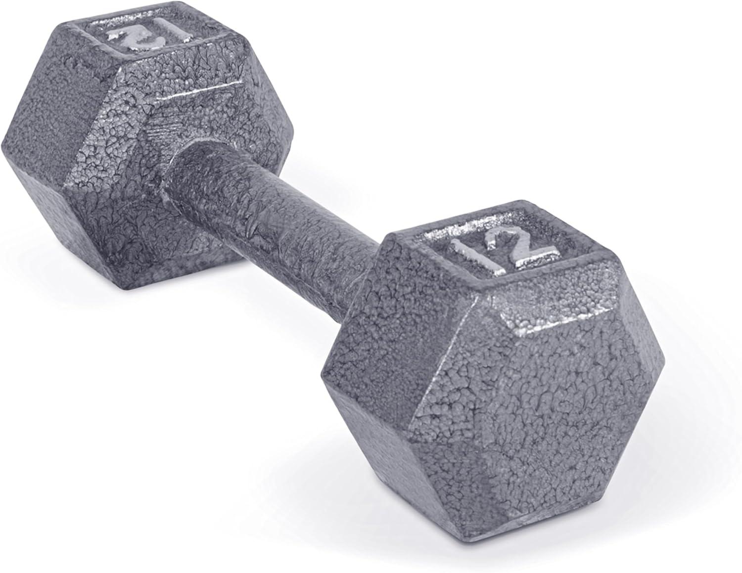 imageCAP Barbell Cast Iron Hex Dumbbell Multiple OptionsGray Single