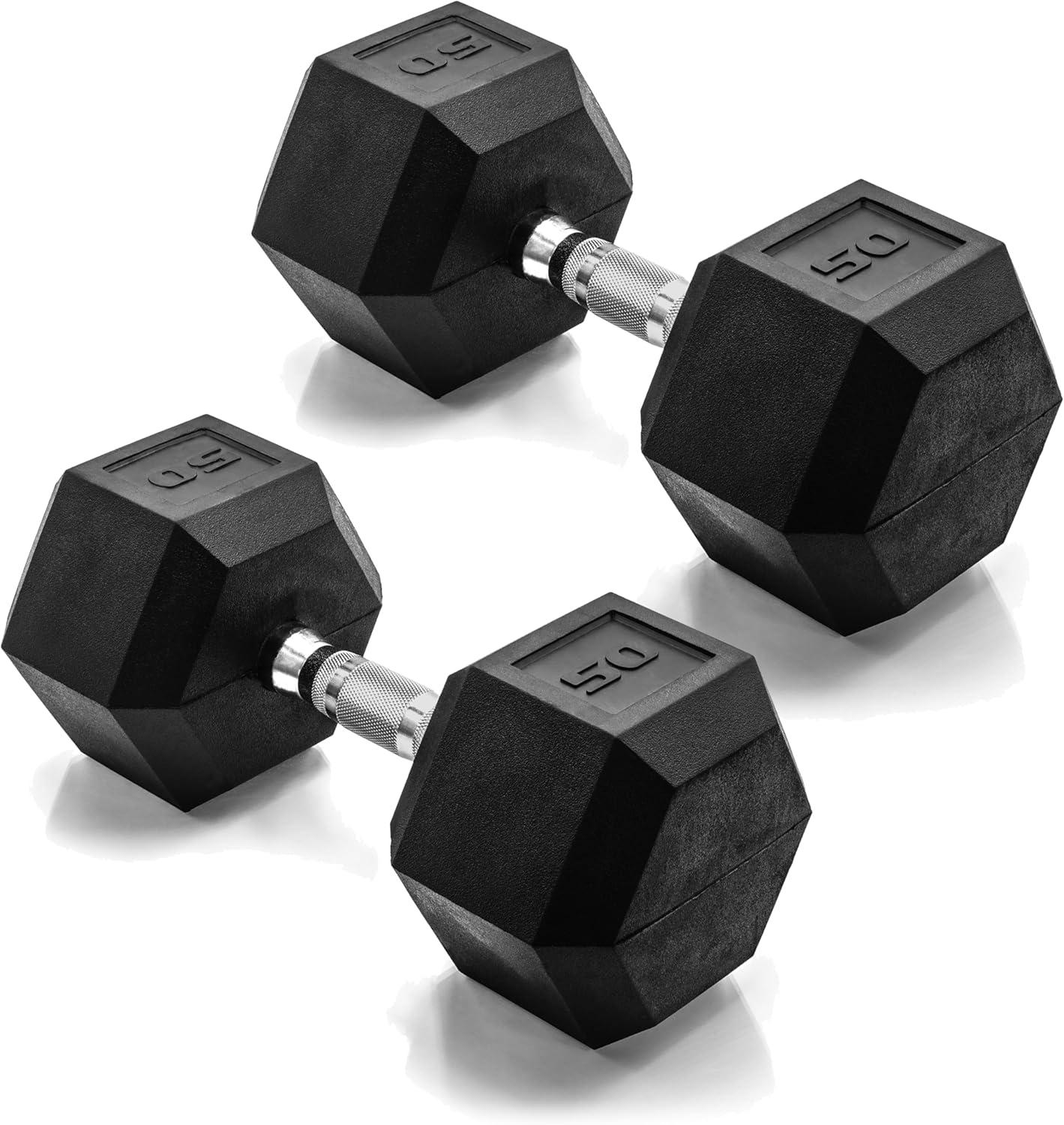 imageCAP Barbell Coated Dumbbell Weight Multiple Options Pairs ampamp SetsChrome Handle