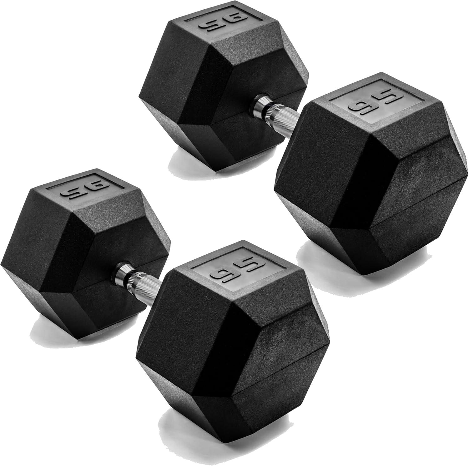 imageCAP Barbell Coated Dumbbell Weight Multiple Options Pairs ampamp SetsChrome Handle