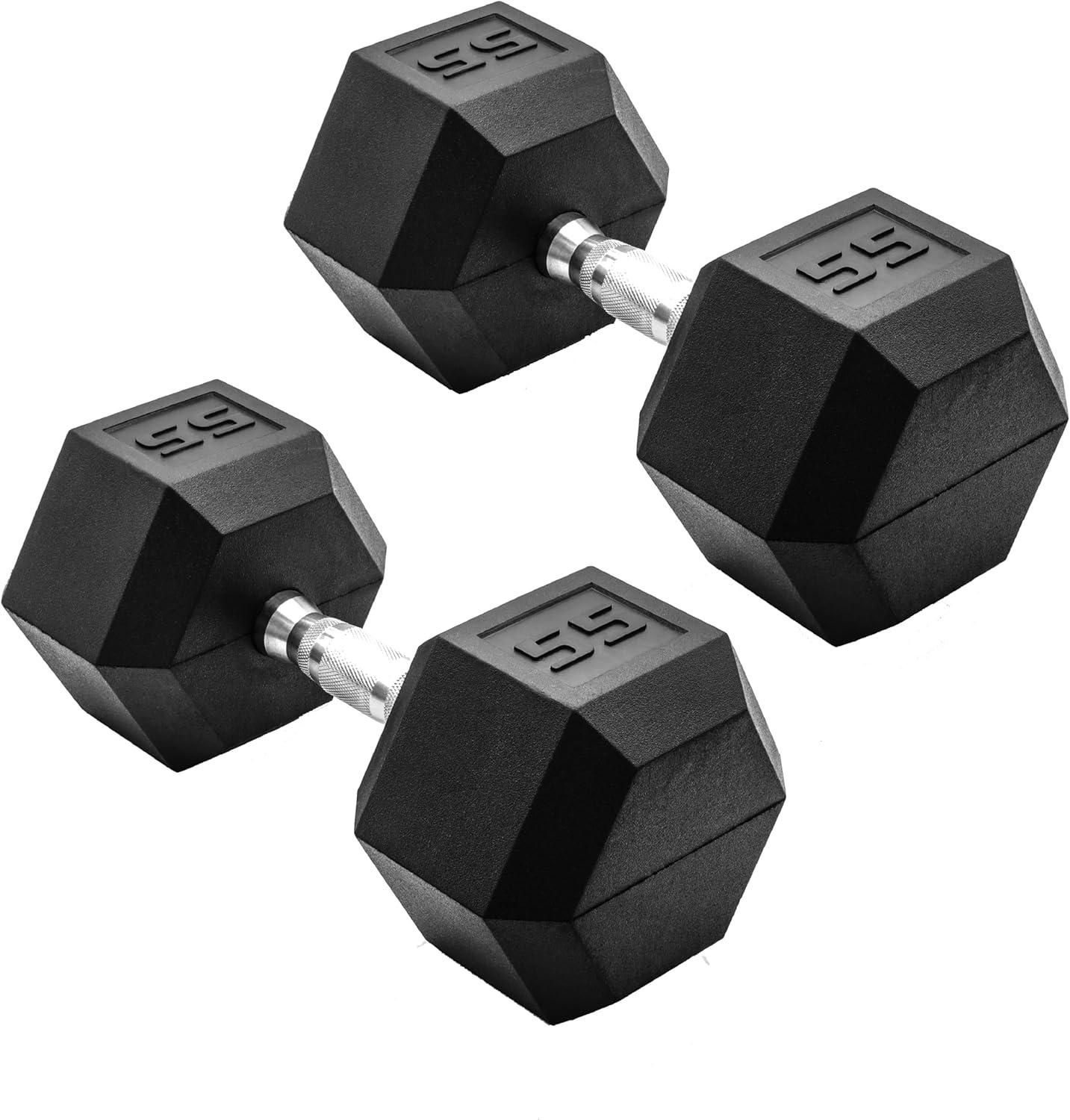 imageCAP Barbell Coated Dumbbell Weight Multiple Options Pairs ampamp SetsChrome Handle