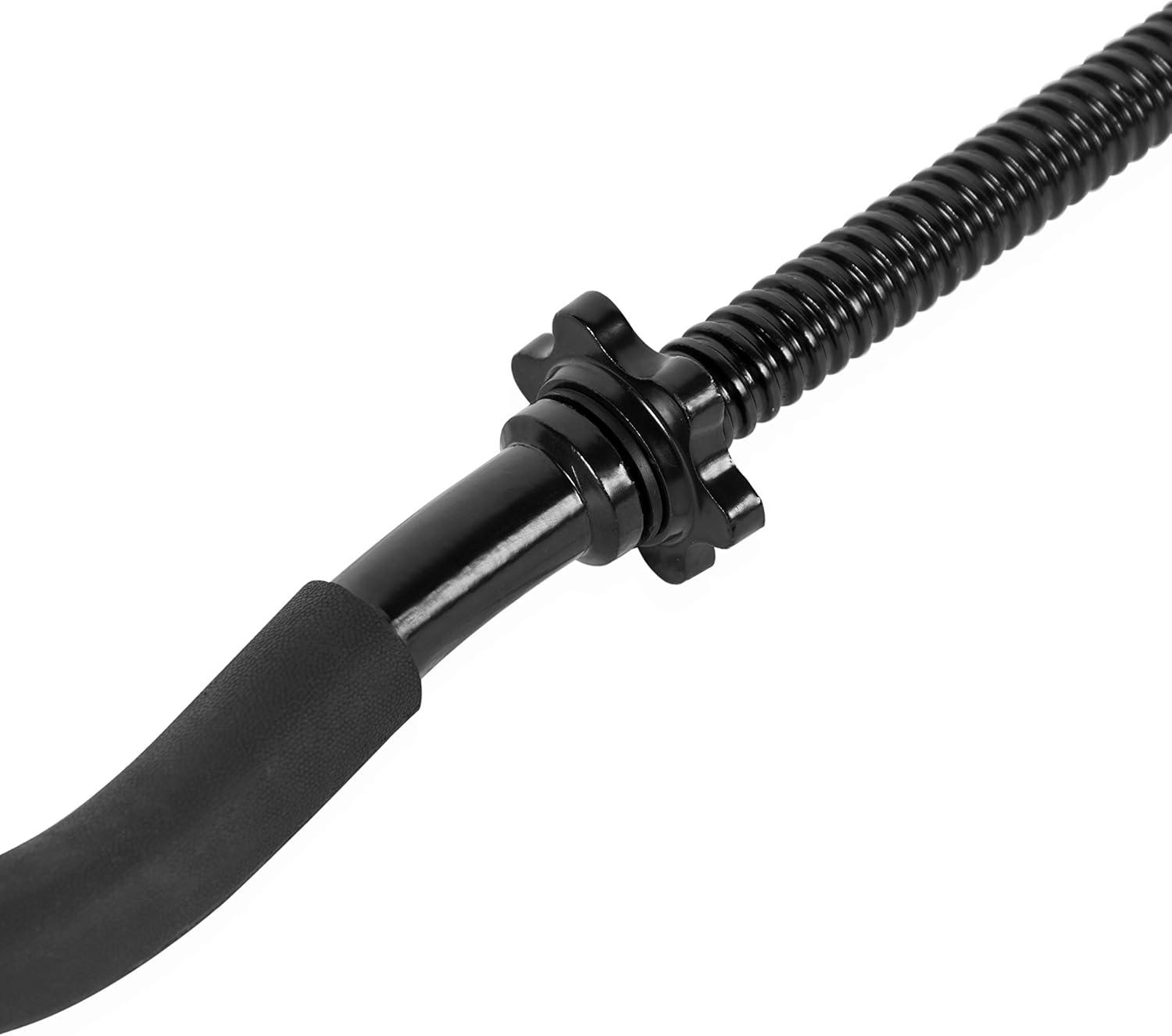 imageCAP Barbell RB48T2B Super Curl Bar Black 48quot