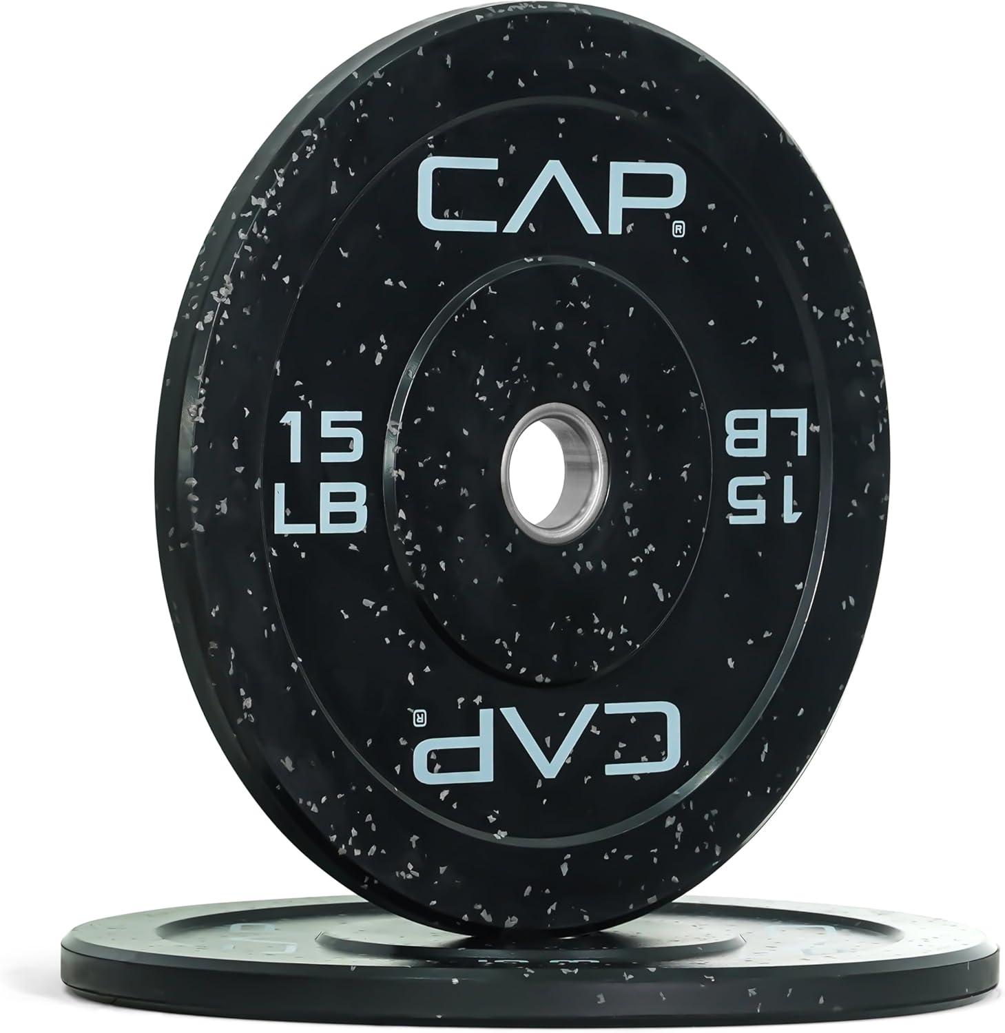 imageCAP Barbell Rubber Olympic Bumper Plate Multiple OptionsColorsEconomy Speckled