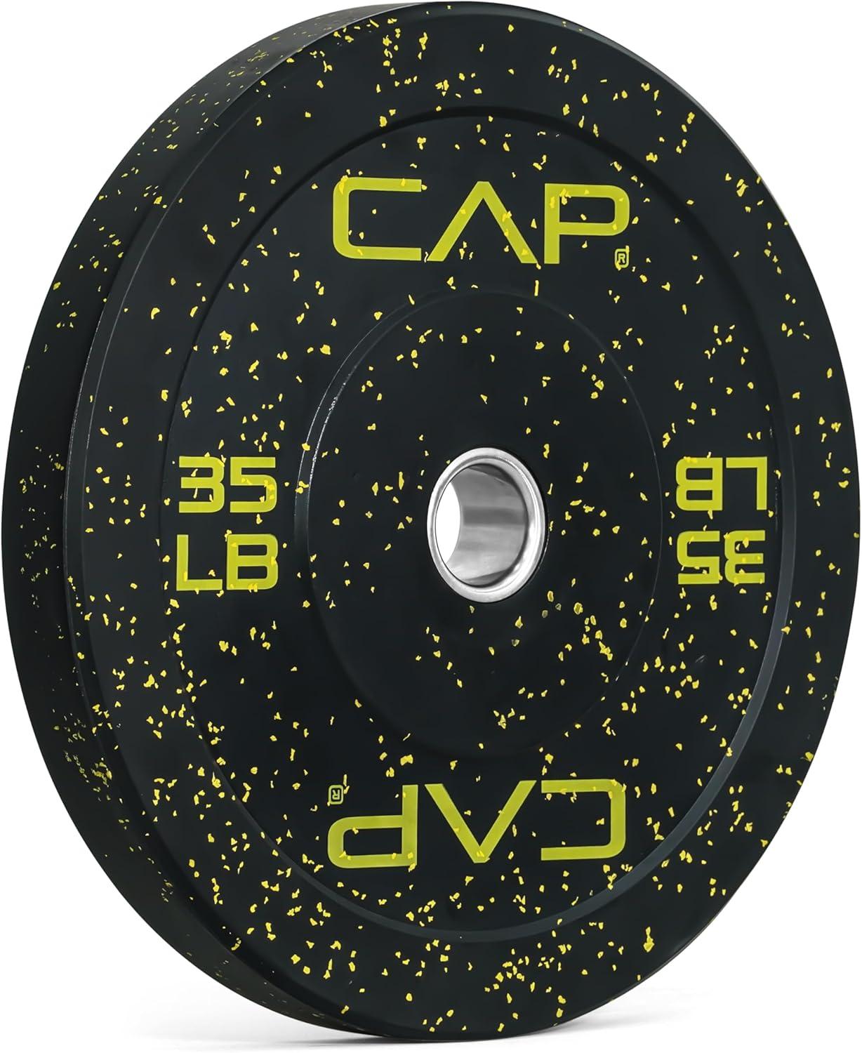 imageCAP Barbell Rubber Olympic Bumper Plate Multiple OptionsColorsEconomy Speckled