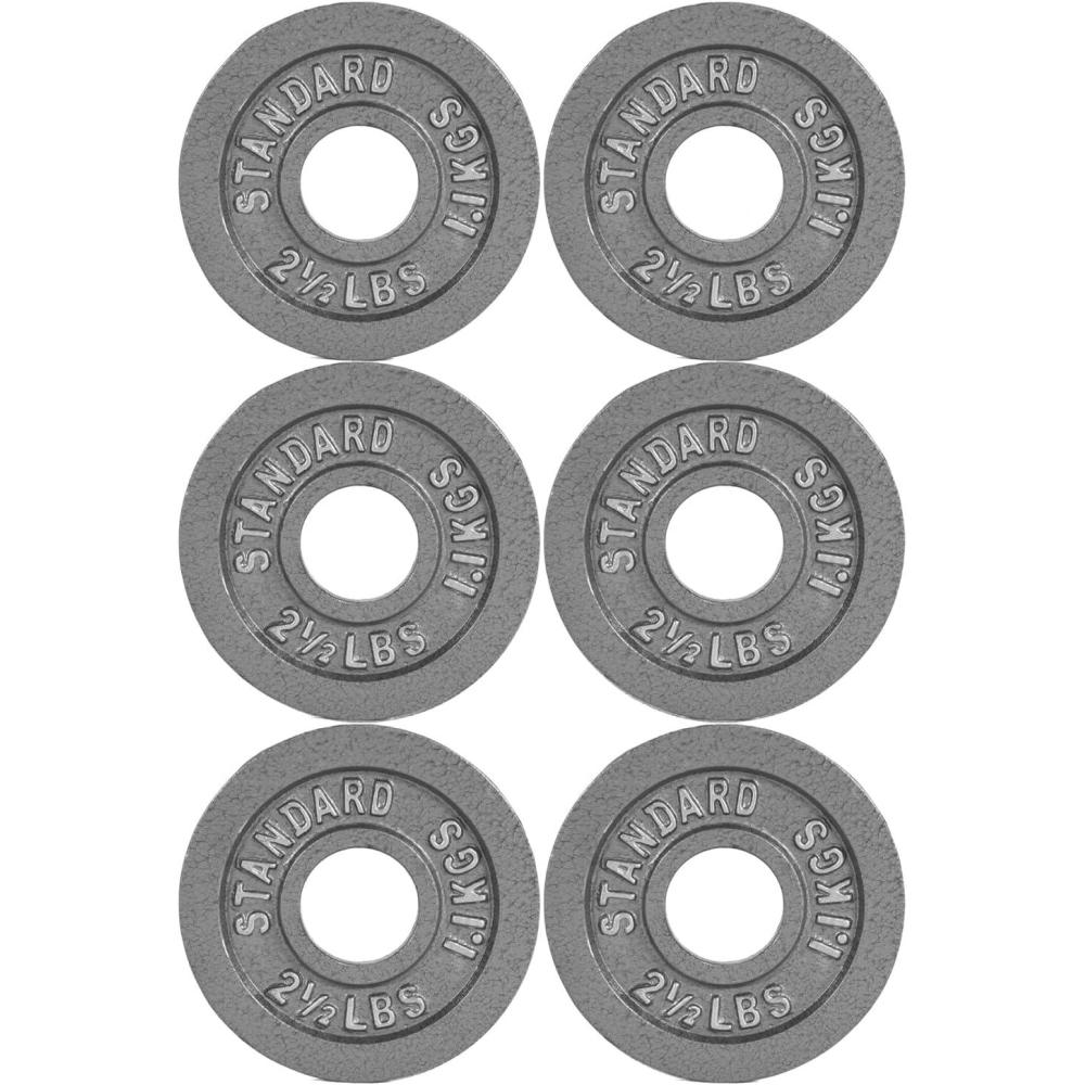 imageCAP Barbell 2Inch Olympic Weight Plate  Multiple OptionsClassic  Grey