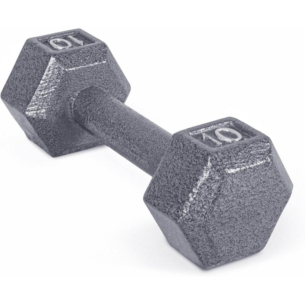 imageCAP Barbell Cast Iron Hex Dumbbell Multiple OptionsGray Single