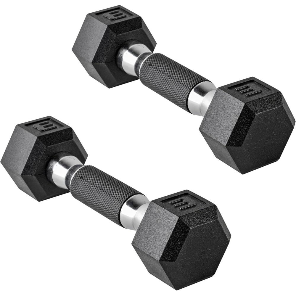 imageCAP Barbell Coated Dumbbell Weight  Multiple Options Pairs ampamp SetsComfort Grip