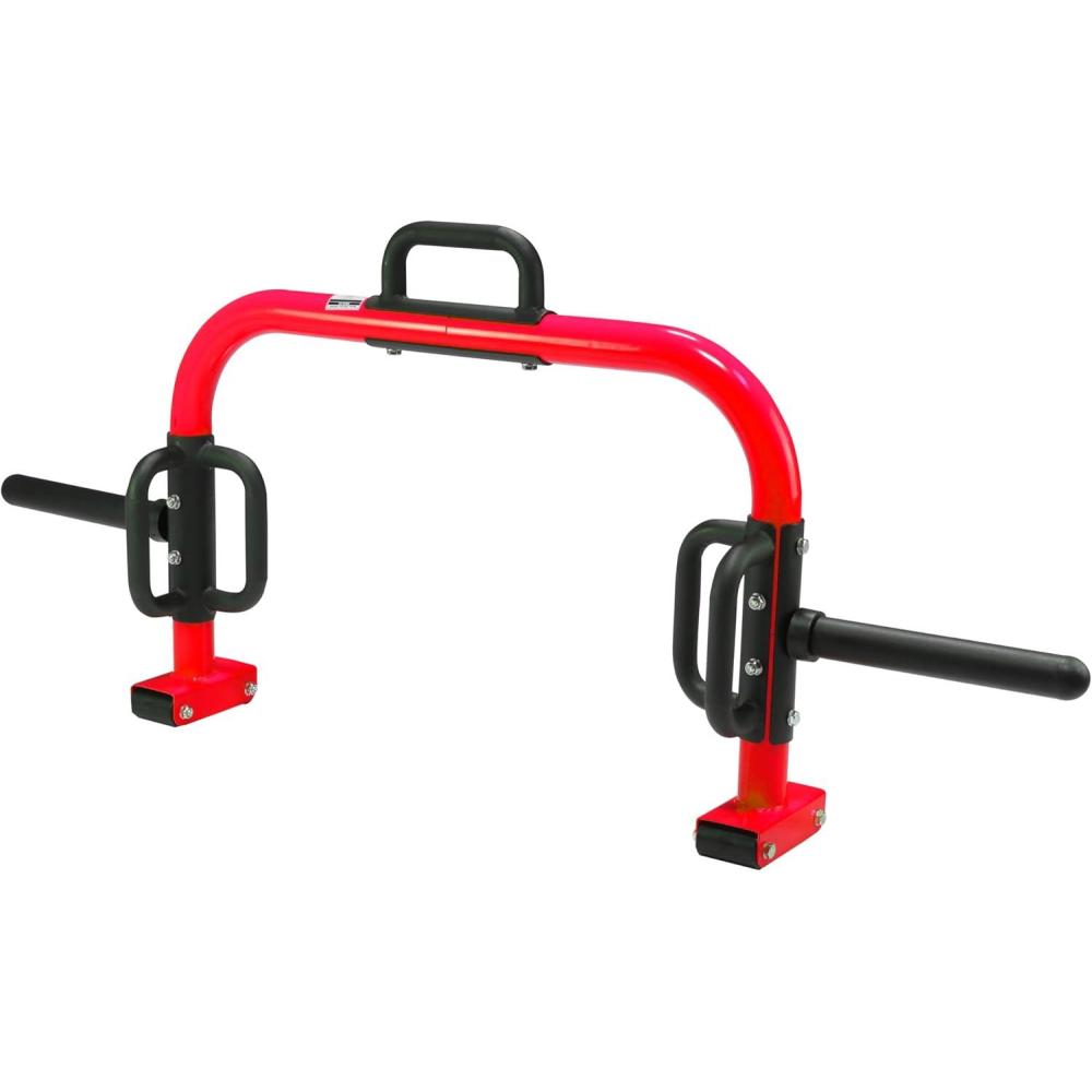 imageCAP Barbell Deluxe Open Trap Bar  Hex ampamp Shrug Bar for Olympic ampamp Standard PlatesRed