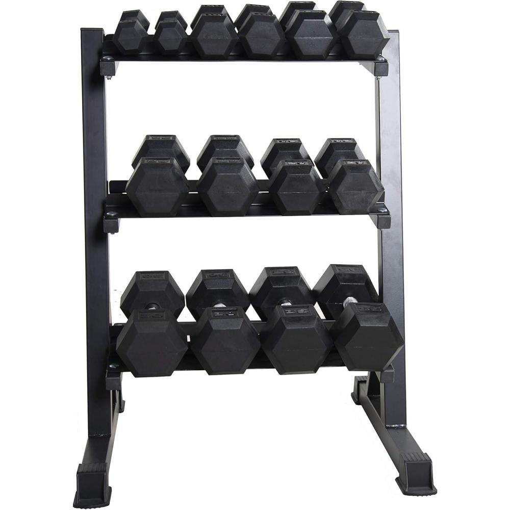 imageCAP Barbell Dumbbell Set with Rack  Multiple Options 280 lb 550 lb ampamp 1200 lb280 lb Set