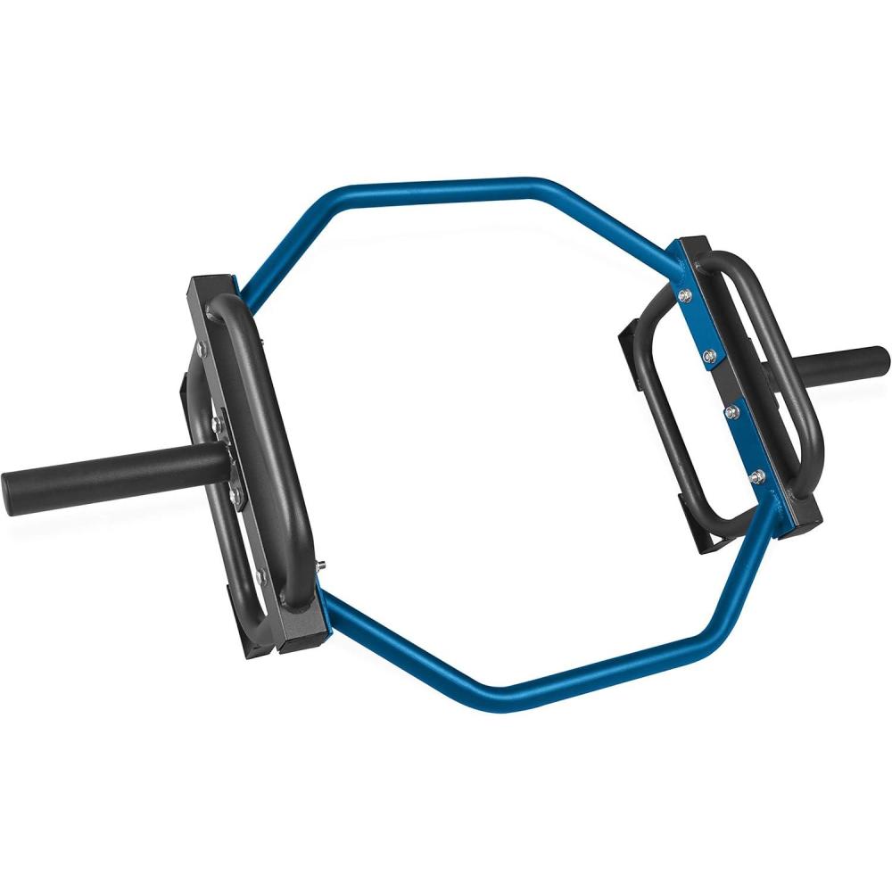 imageCAP Barbell Olympic Trap Bar and Shrug Bar for DeadliftsBlue