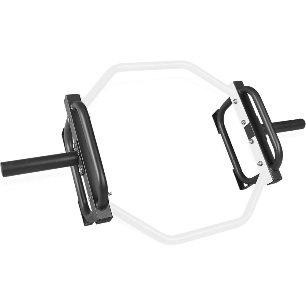 imageCAP Barbell Olympic Trap Bar and Shrug Bar for DeadliftsWhite