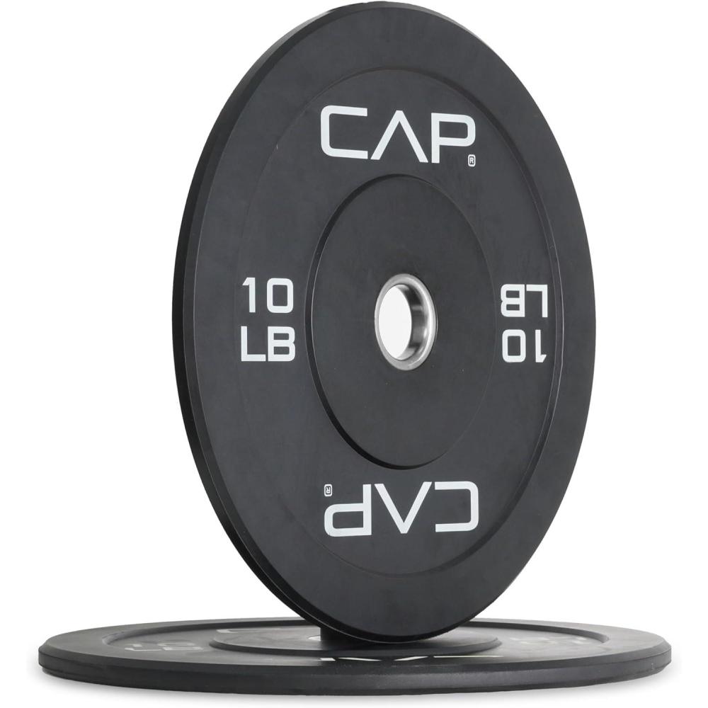 imageCAP Barbell Rubber Olympic Bumper Plate Multiple OptionsColorsEconomy