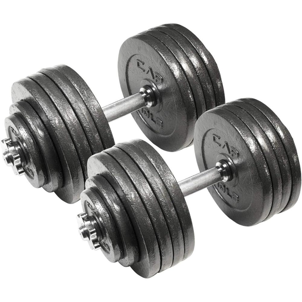 imageCap Barbell Adjustable Dumbbell Weight Set  Multiple OptionsBlack  200 LB  Pair