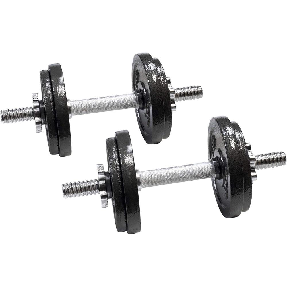 imageCap Barbell Adjustable Dumbbell Weight Set  Multiple OptionsBlack  40 LB  Pair