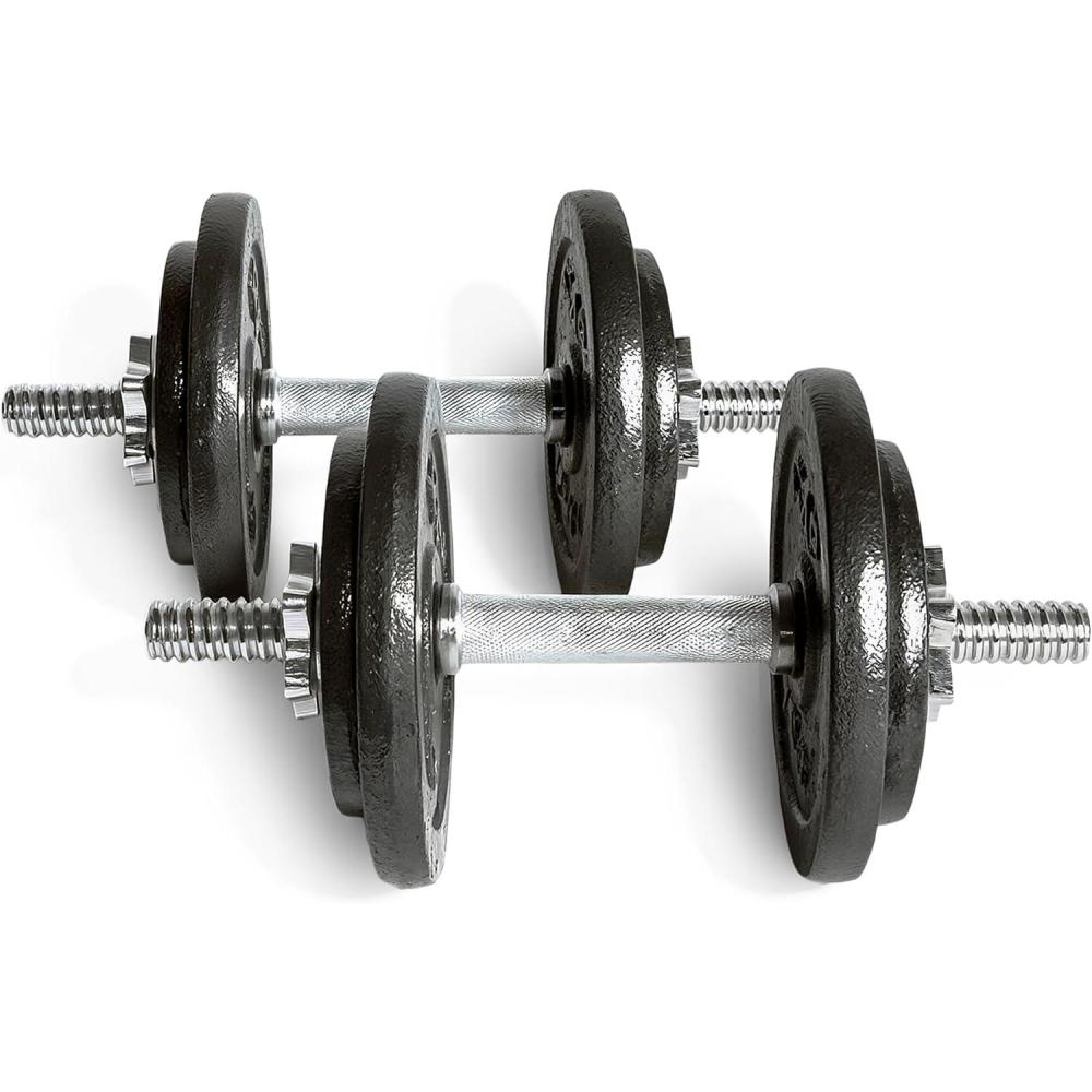 imageCap Barbell Adjustable Dumbbell Weight Set  Multiple OptionsBlack  50 LB  Pair