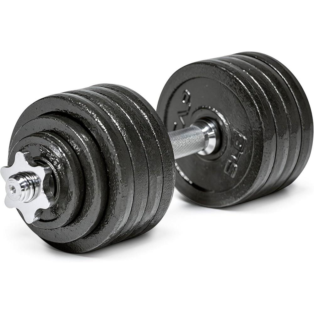 imageCap Barbell Adjustable Dumbbell Weight Set Multiple OptionsBlack 525 LB Single