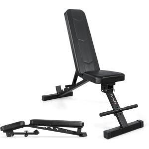 CAP Barbell Adjustable Training Utility Weight Bench | Foldable Multi-Position Incline/Flat Bench with 6 Backrest Settings, Thick Padding & 600 LB Capacity | Home Gym Workout Bench