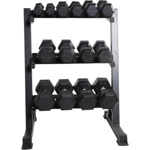 CAP Barbell Dumbbell Set with Rack | Multiple Options 280 lb, 550 lb & 1200 lb(280 lb Set)