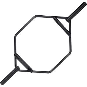 CAP Barbell Olympic Hex Trap Bar with Combo Grips, Black