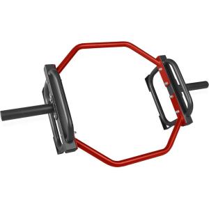 CAP Barbell Olympic Trap Bar and Shrug Bar for Deadlifts(Red)