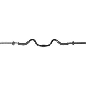 CAP Barbell RB-48T2B Super Curl Bar, Black, 48″