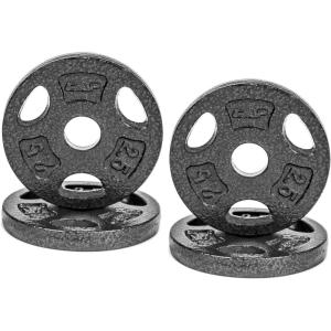 CAP Barbell Standard 1-Inch Grip Weight Plates(Black)