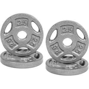 CAP Barbell Standard 1-Inch Grip Weight Plates(Gray)