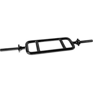 CAP Barbell Standard Threaded 34″ Triceps Bar | Multiple Options(Black)