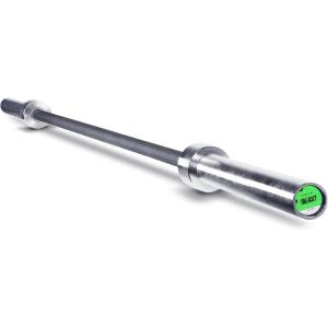 Cap Barbell 7-Foot Olympic Barbell Pro Series | Olympic & Power Bar Options(Black/Chrome  No Knurled Center (New Packaging))