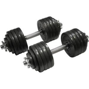 Cap Barbell Adjustable Dumbbell Weight Set | Multiple Options(Black  105 LB  Pair)